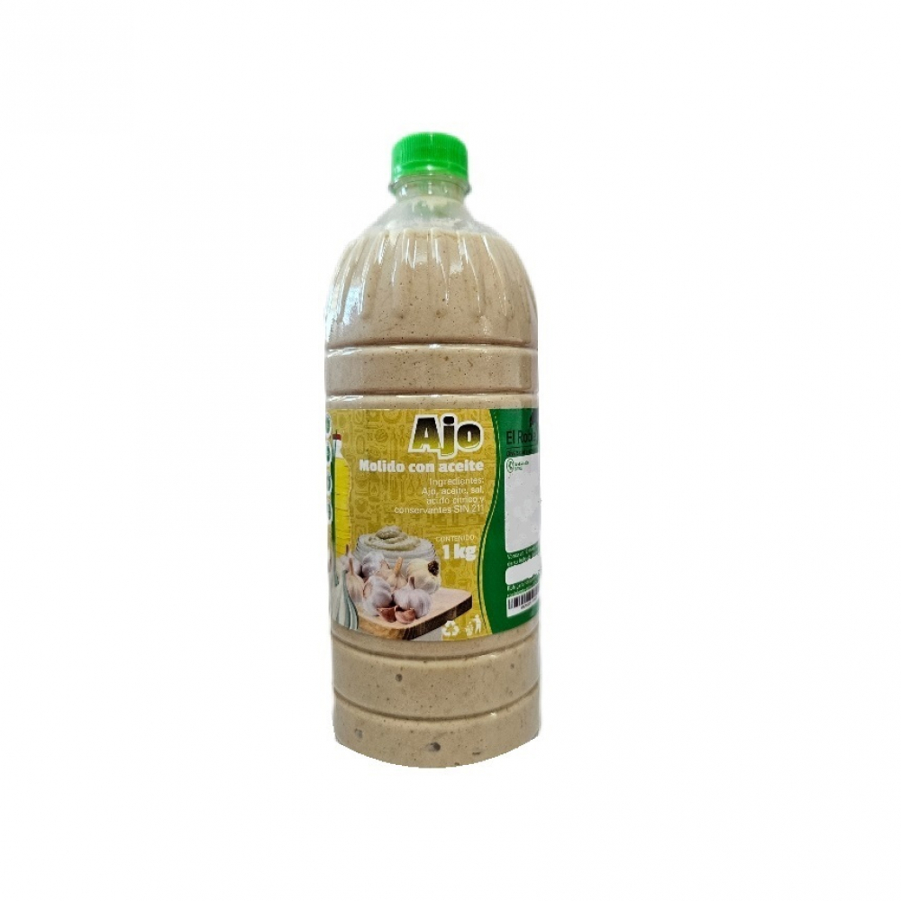 Ajo molido con aceite El Roble (1 kg / 2.2 lb) - Miniatura 3