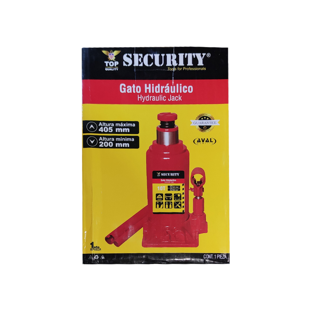 Gato hidráulico para elevación de cargas de hasta 10 T Security - Miniatura 3