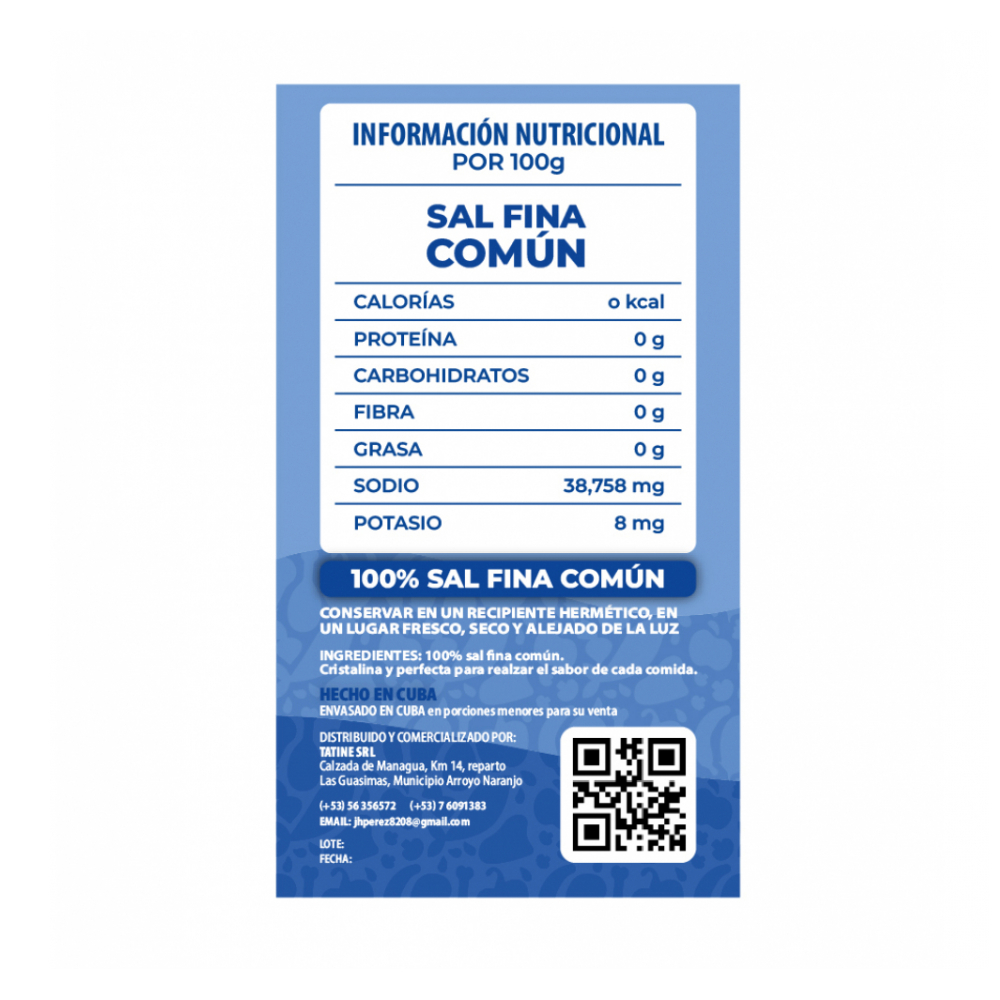 Sal fina común Campo Vivo (5 x 1 kg / 2.2 lb) - Miniatura 2