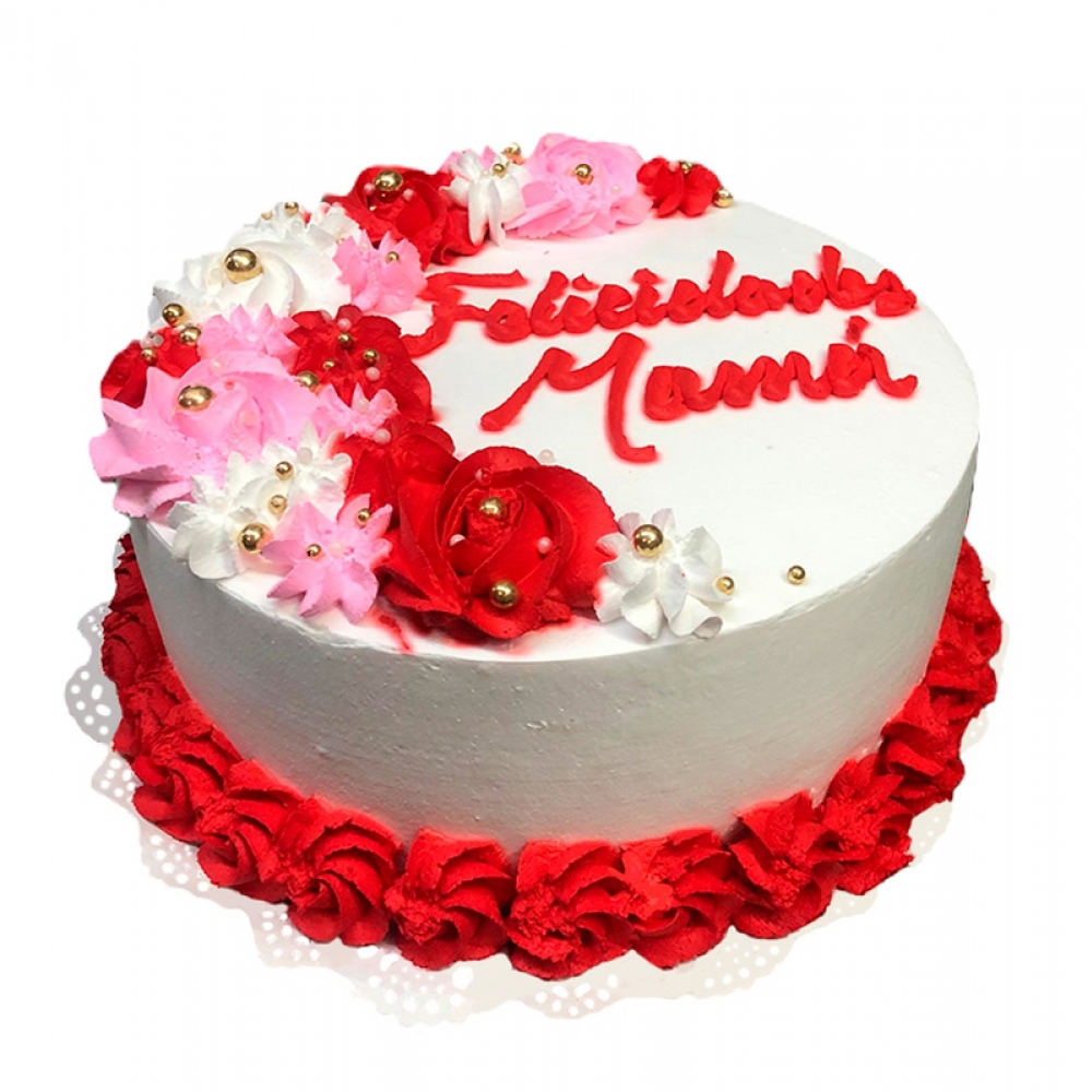 Cake de Vainilla Felicidades Mamá (12 personas) - Miniatura 2