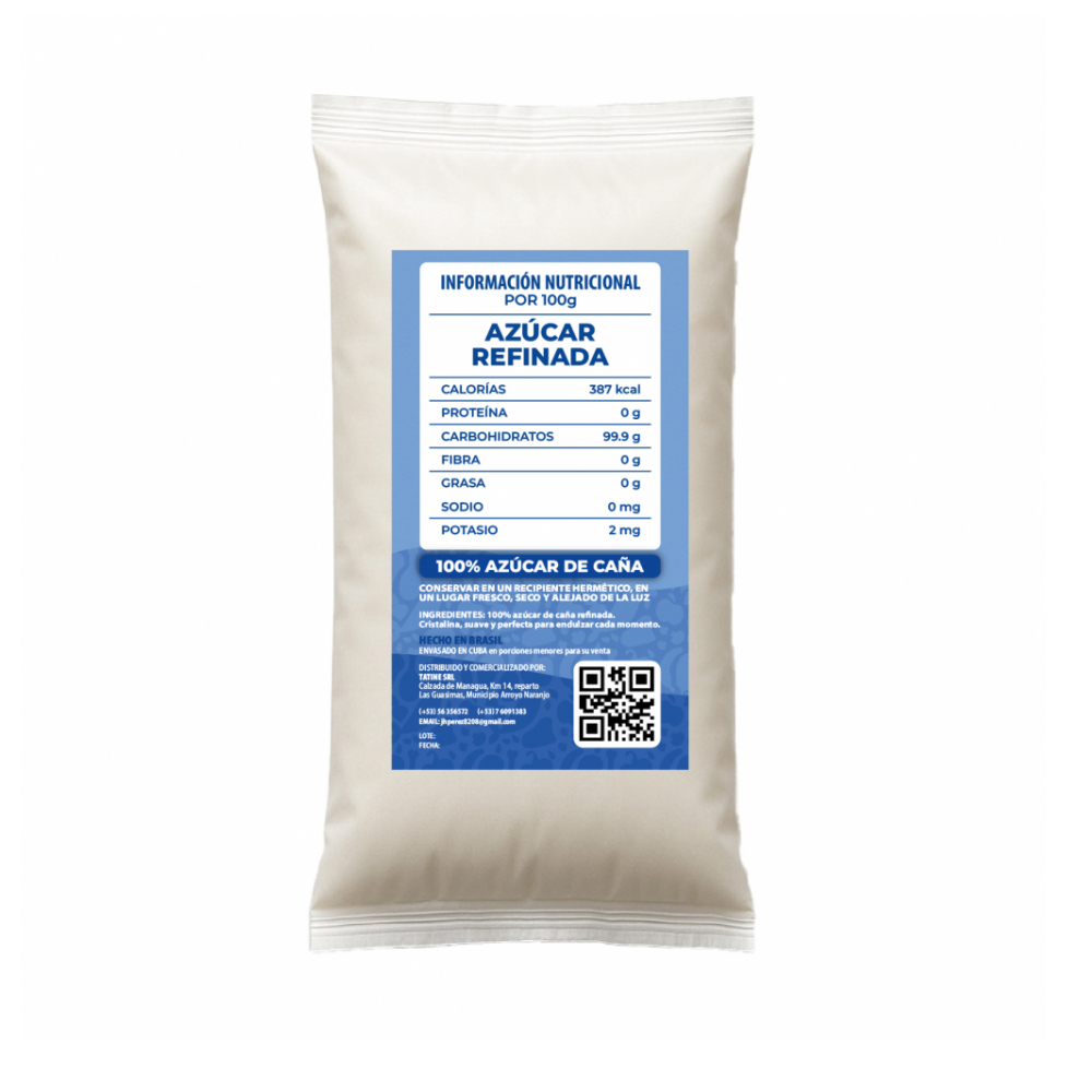 Azúcar blanca refinada Campo Vivo (4 x 1 kg / 2.2 lb) - Miniatura 3