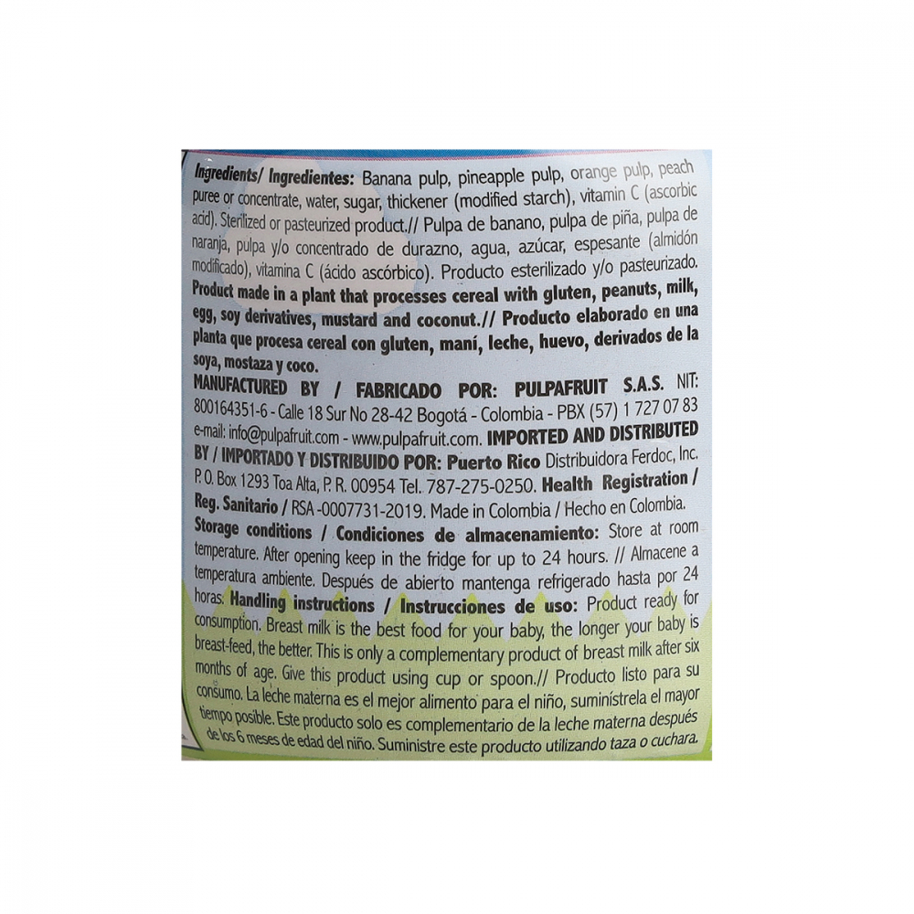 Compota de frutas mixtos Baby Fruit (113 g / 4 oz) - Miniatura 4