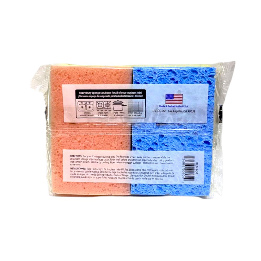 Paquete de esponjas y estropajos de celulosa UFO (4 U) - Miniatura 3