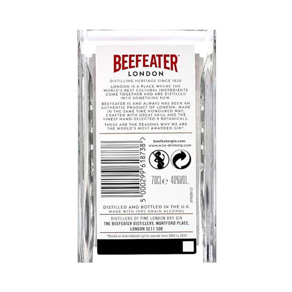 Ginebra 40 % vol Beefeater (700 ml) - Miniatura 2