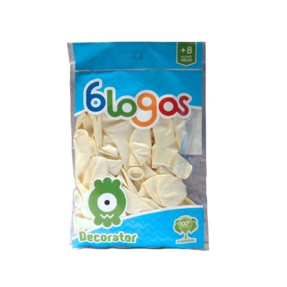 Paquete de globos blanco nieve Blogos Decorator (30 U) - Miniatura 2