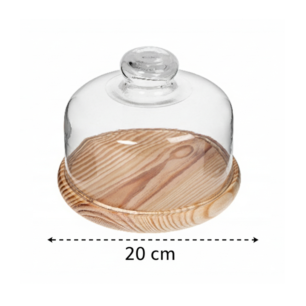 Quesera de cristal 20 cm Alessandro - Miniatura 2