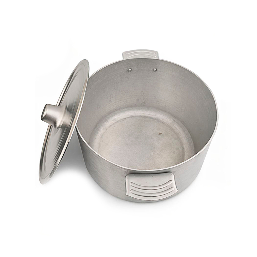 Caldero de aluminio con asas laterales y tapa PDL LMC - Miniatura 3