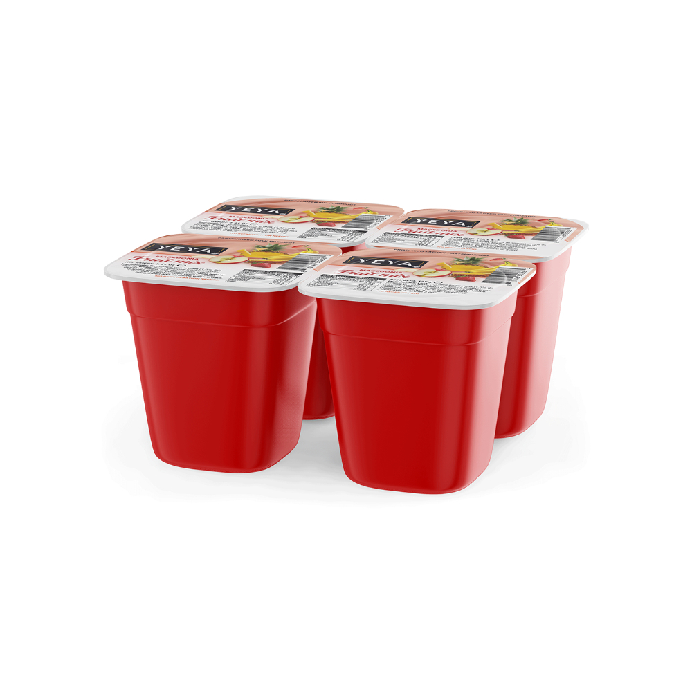 Yogurt pasteurizado sabor macedonia YEYA (24 x 125 g / 4.41 oz) - Miniatura 3