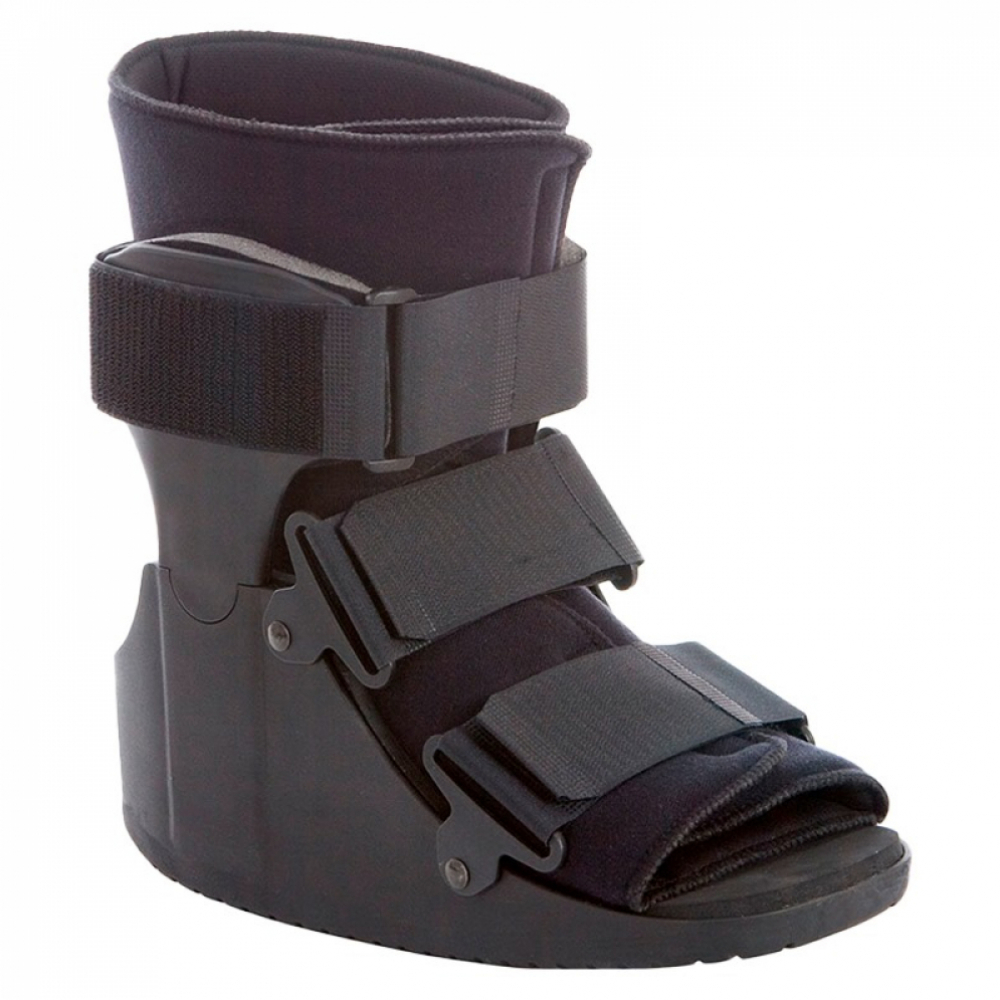 Bota ortopédica corta negra de lujo (Mediano) - Miniatura 2