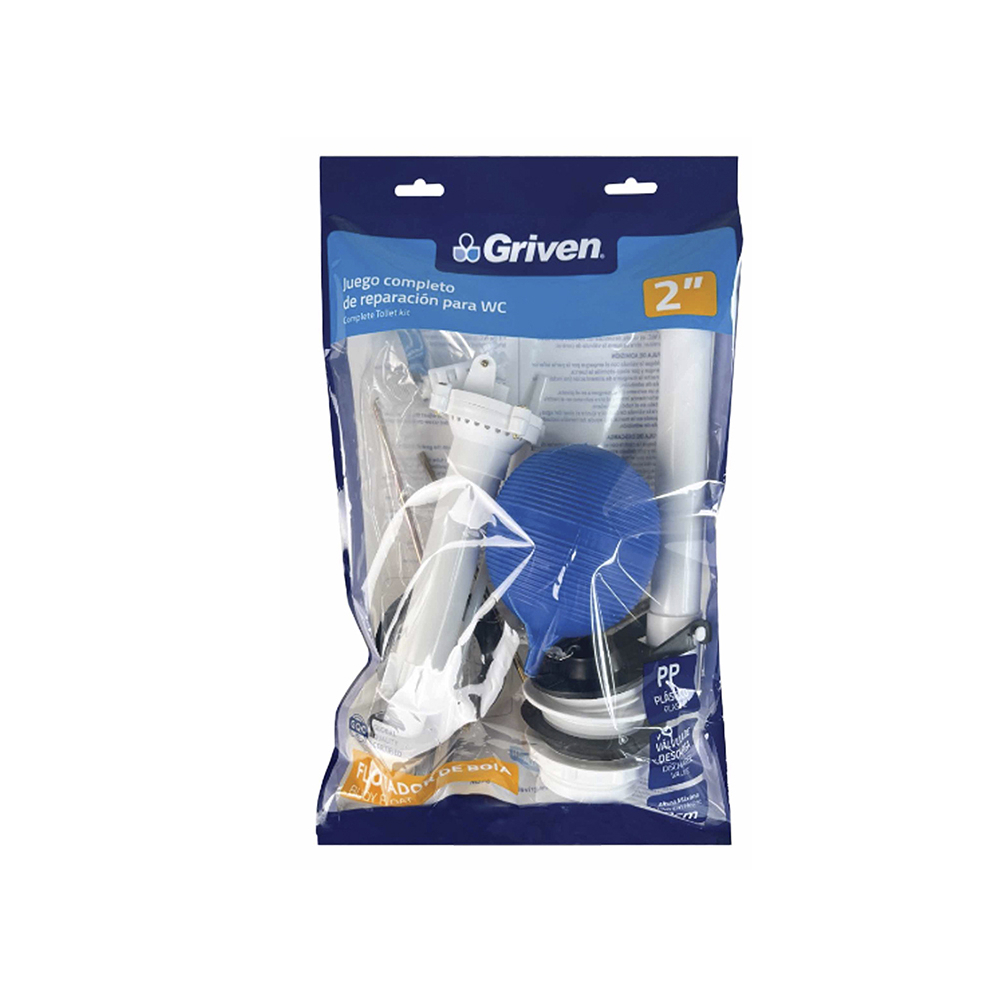Juego completo para reparación de inodoro de 2" Griven - Miniatura 3