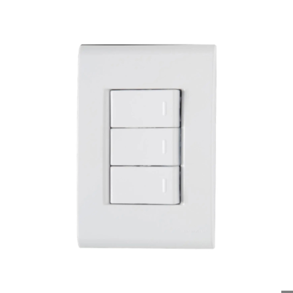 Interruptor Triple de Pared Tramontina - Miniatura 2