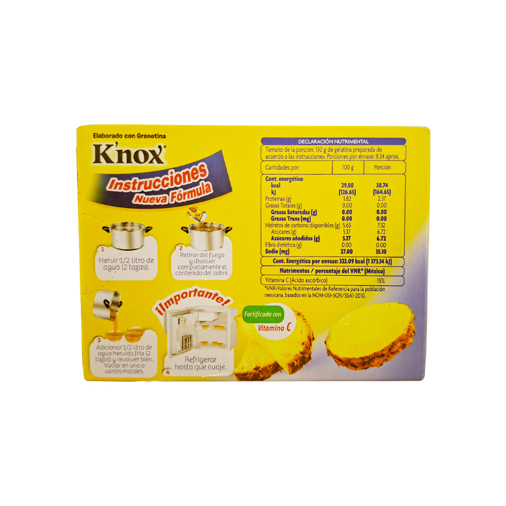 Polvo para preparar gelatina sabor a piña Pronto (84 g / 2.96 oz) - Miniatura 4