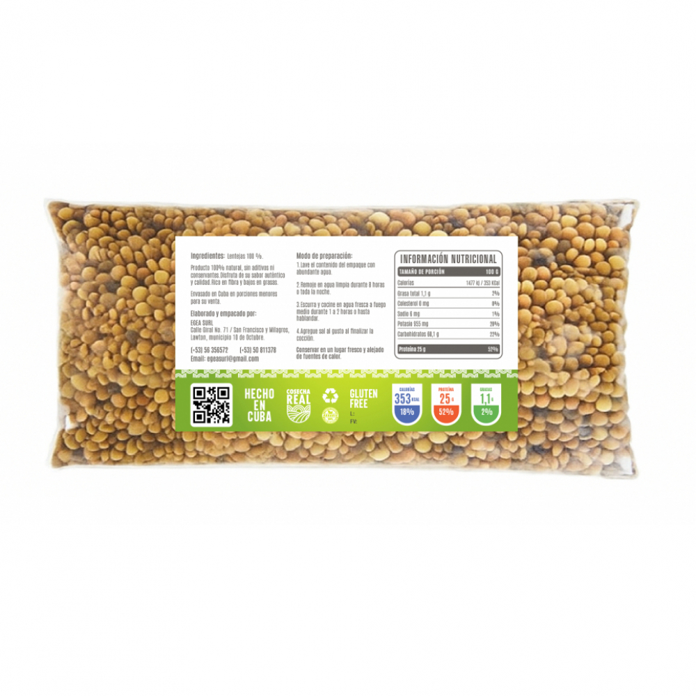 Lentejas Cosecha Real (5 x 500 g / 1.1 lb) - Miniatura 2