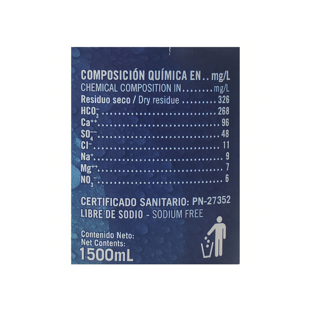 Agua mineral natural Ciego Montero (1.5 L) - Miniatura 4