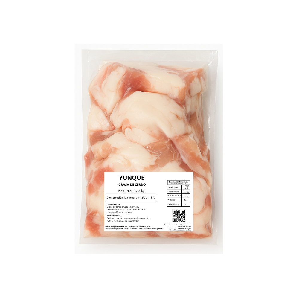 Grasa de cerdo Yunque (2 kg / 4.4 lb) - Miniatura 2