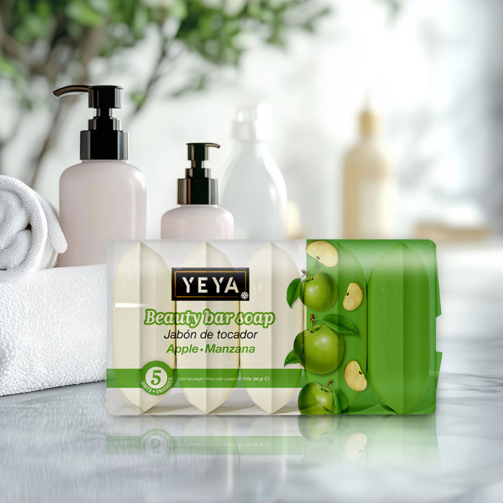 Jabón de tocador de rosa + lavanda + oliva + manzana - Miniatura 3