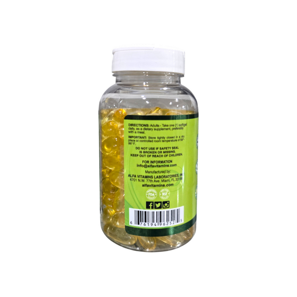 Aceite de Pescado, Omega 3 1000 mg Alfa Vitamins (100 cápsulas) - Miniatura 2