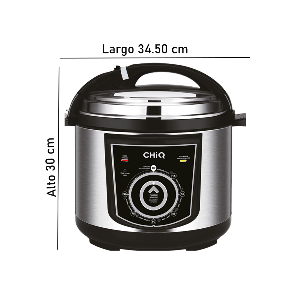Olla -reina- de presión eléctrica 6 L Chiq CQXP06H1M1S - Miniatura 3
