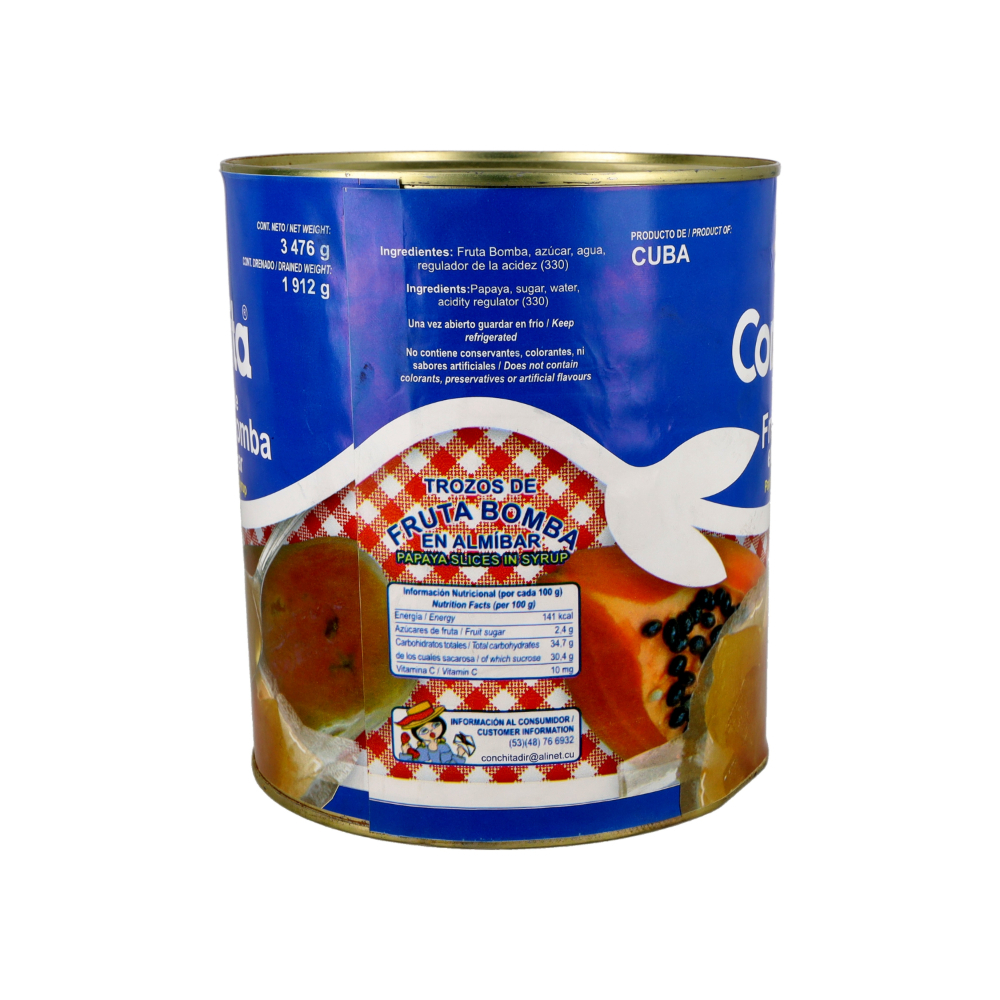 Trozos de fruta bomba en almíbar La Conchita (3.47 kg / 7.63 lb) - Miniatura 3
