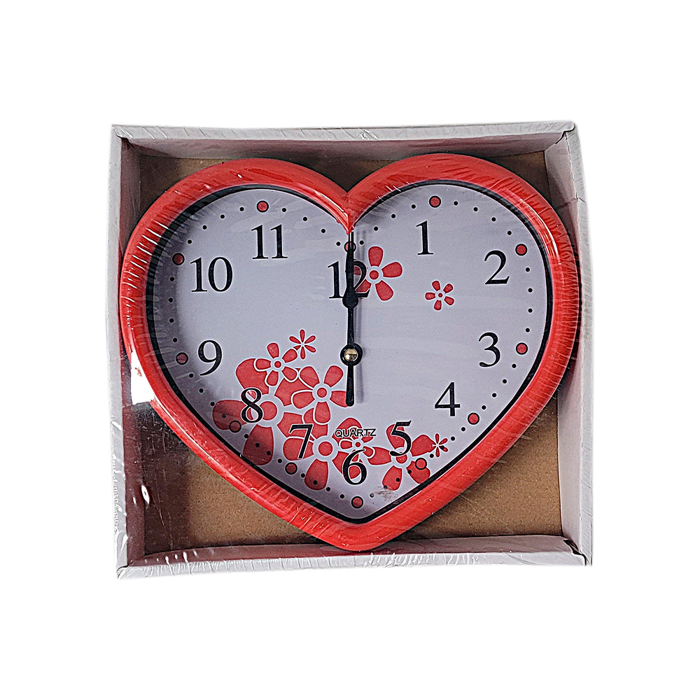Reloj decorativo de pared en forma de corazón 21 cm Yanda - Miniatura 3