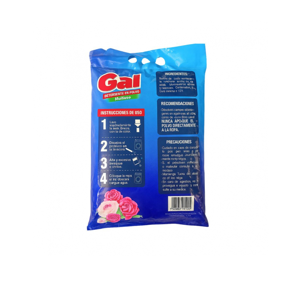Detergente en polvo multiusos de rosa Gal (250 g / 8.81 oz) - Miniatura 2