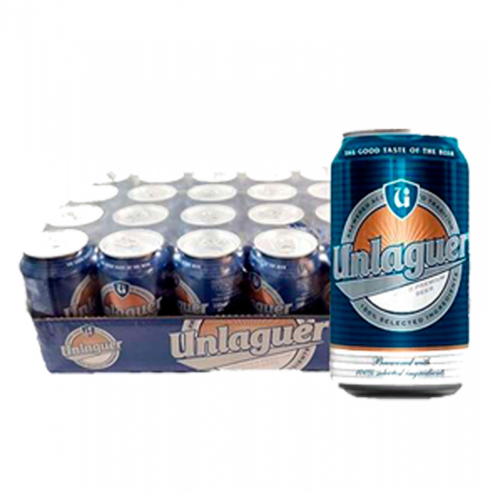 Cake de chocolate plus con nata azul turquesa + Cerveza Unlaguer - Miniatura 3