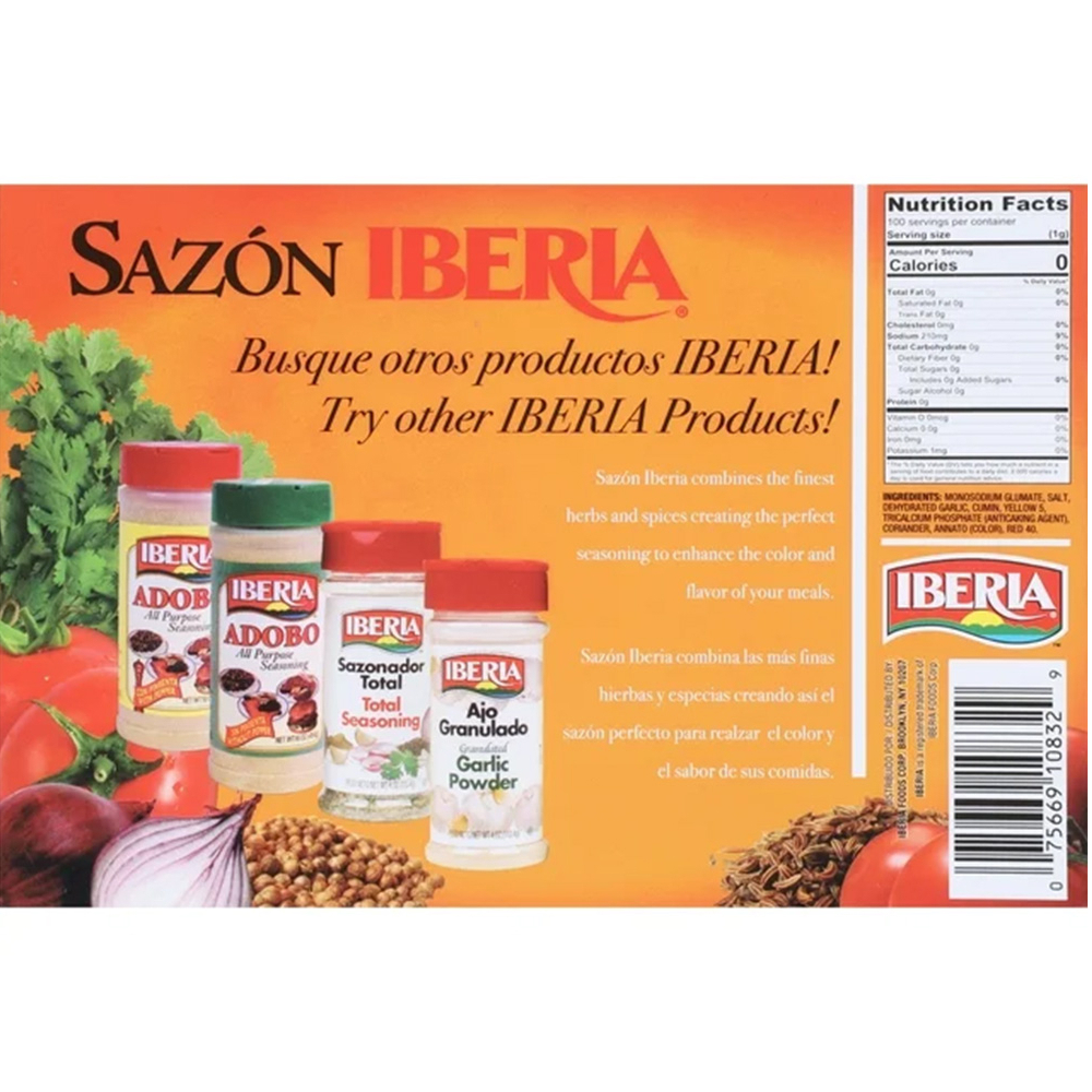 Sazón con culantro y achiote Iberia (100 g / 3.52 oz) - Miniatura 2