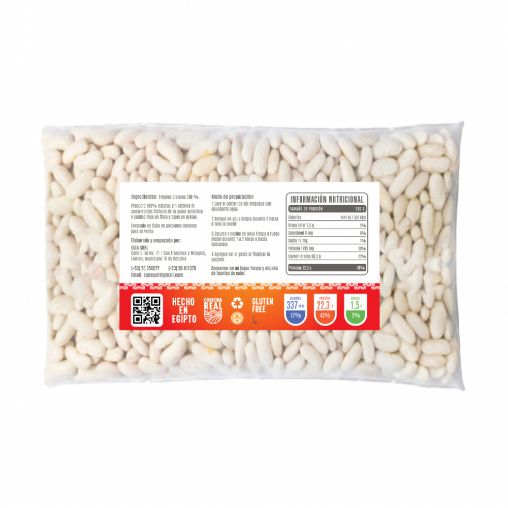 Frijoles blancos Cosecha Real (2 x 1 kg / 2.2 lb) - Miniatura 2