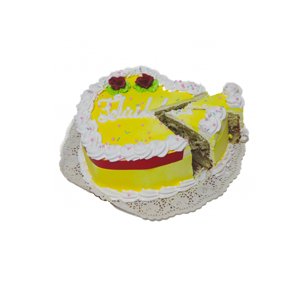 Cake de vainilla y nata en forma de corazón Yanelis Cake (10 personas) + 4 cervezas - Miniatura 3