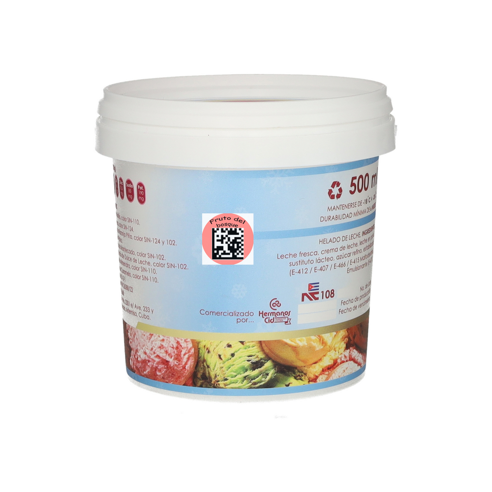 Helado sabor fruto del bosque CID (500 ml) - Miniatura 3