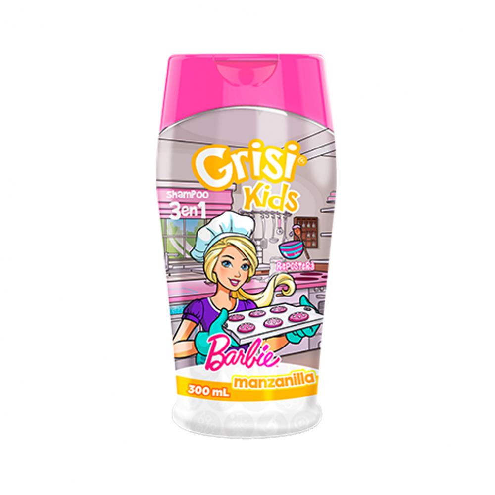 Champú infantil 3 en 1 Barbie Repostera Grisi Kids (300 ml) - Miniatura 2