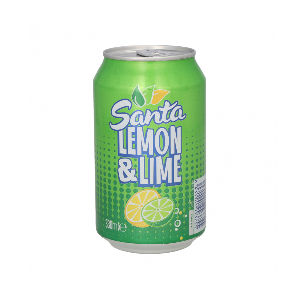 Refresco gaseado de limón y lima Santa (24 x 330 ml) - Miniatura 2