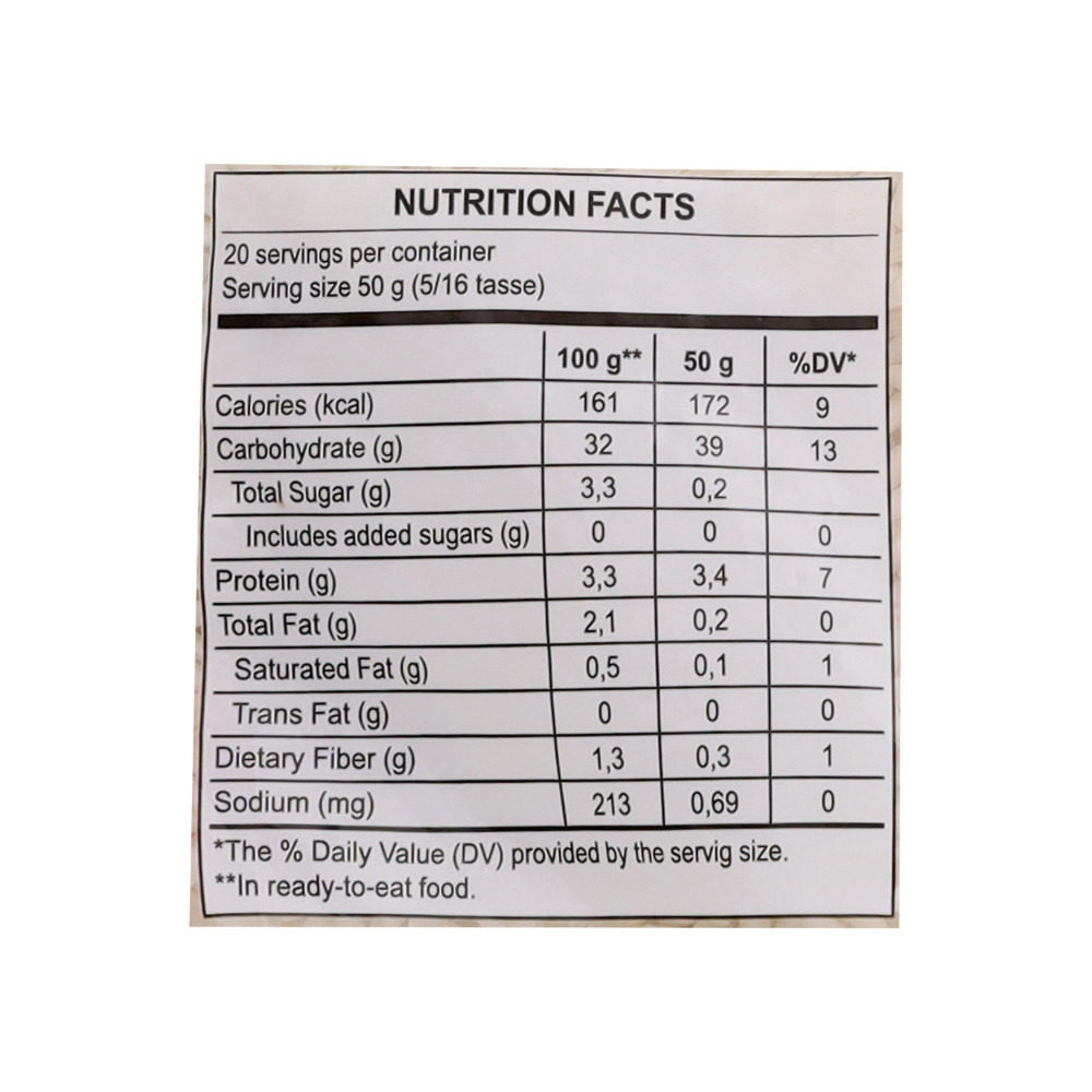 Arroz blanco de grano largo Energy ( 7 x 1 kg / 2.2 lb) - Miniatura 3