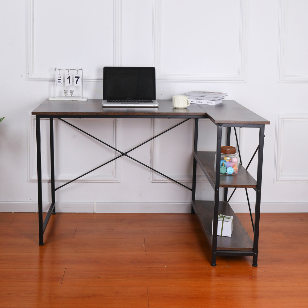 Mesa de escritorio en forma de L con estantería Sail - Miniatura 2