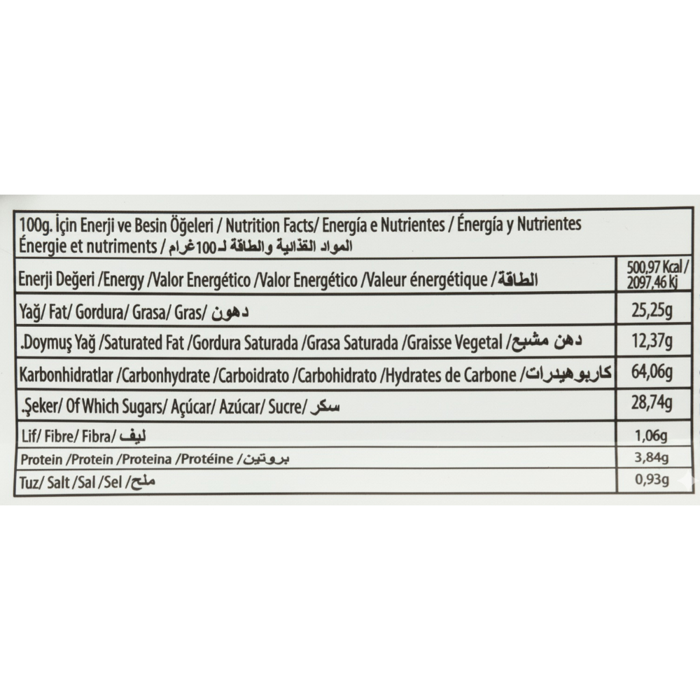 Sorbeto relleno de crema de coco y arroz inflado cubierto de chocolate blanco Hazal (25 g / 0.88 oz) - Miniatura 3