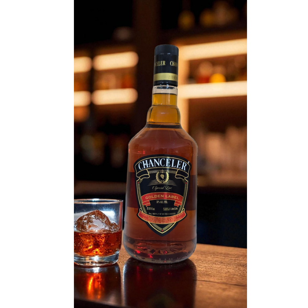 Whisky línea especial etiqueta dorada Chanceler (1 L) - Miniatura 4