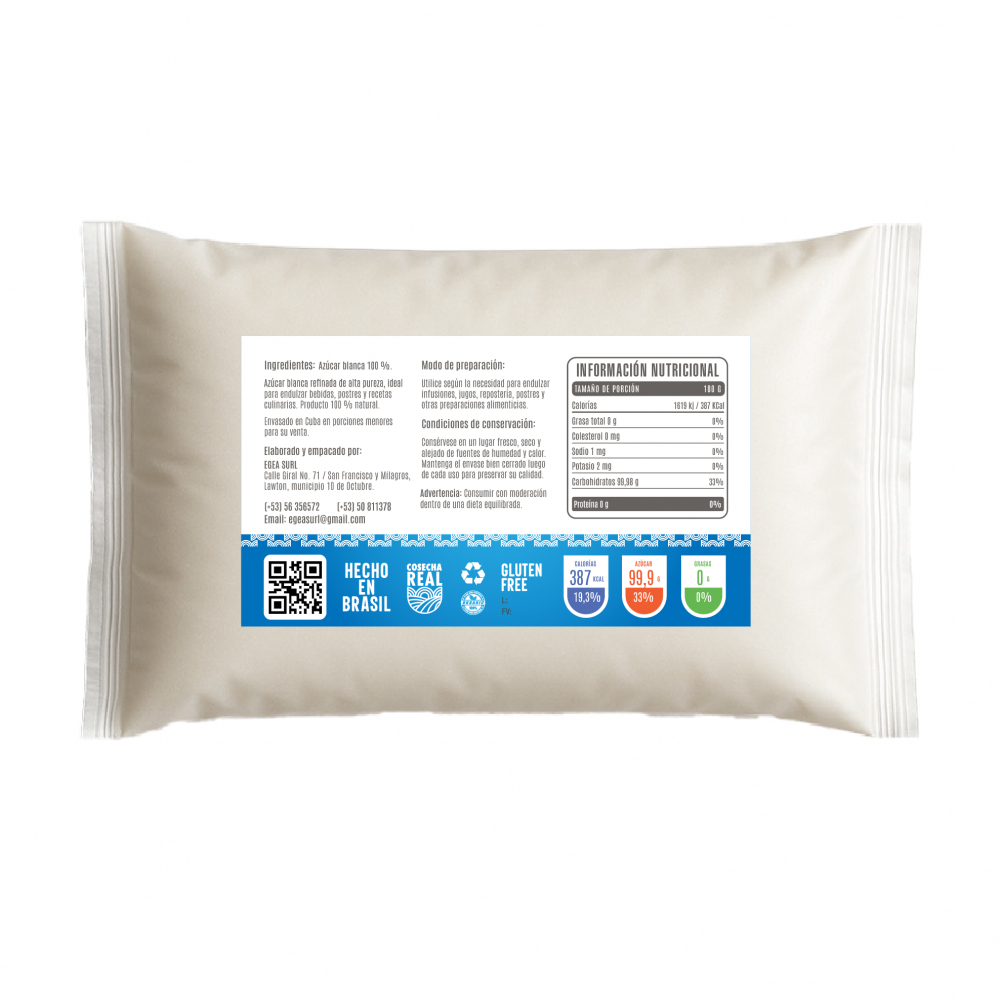 Azúcar blanca refinada Cosecha Real (1 kg / 2.2 lb) - Miniatura 3