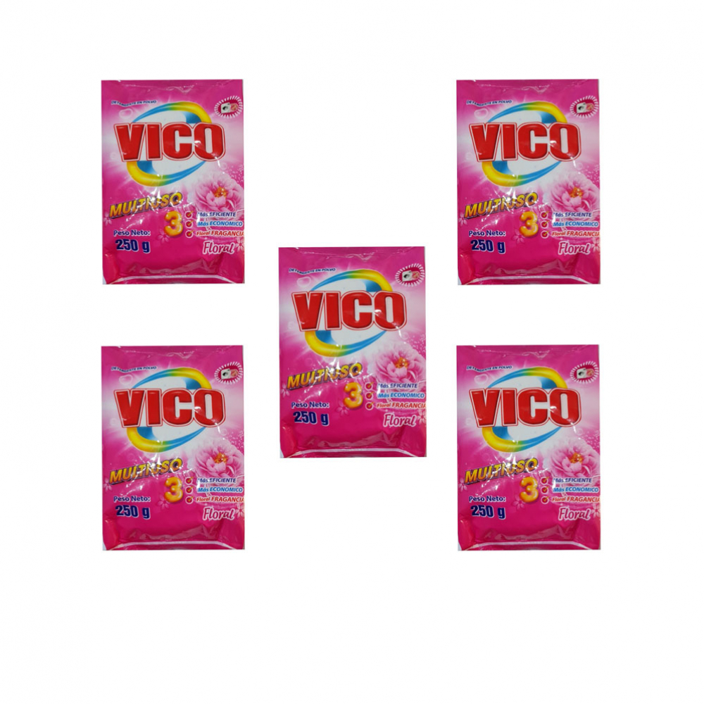 Detergente Vico Floral ( 5 X 250 g / 8.8 oz) - Imagen 1