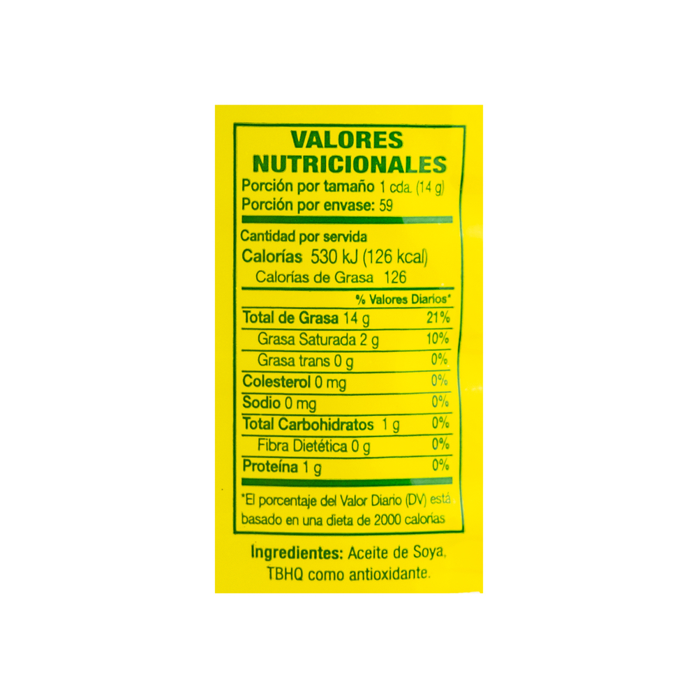 Aceite vegetal puro Pabo (900 ml) - Miniatura 3