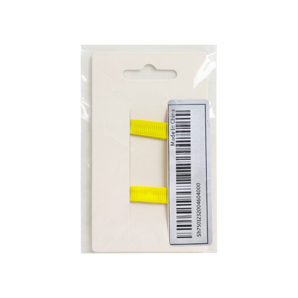 Lazos color amarillo con adorno de perlas Shein (2 U) - Miniatura 3