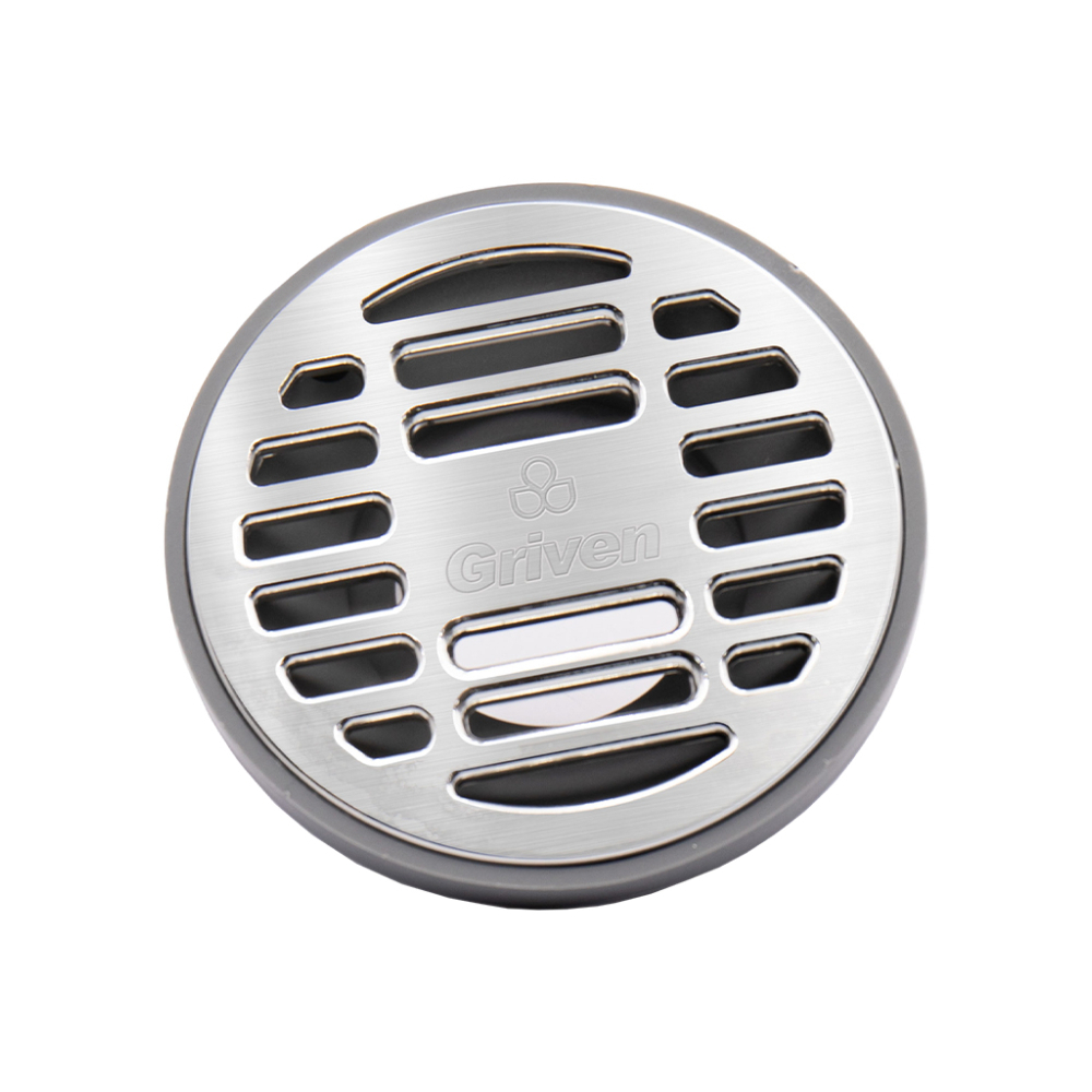 Desagüe tragante ABS cromado para sistema de drenaje en piso 4'' Griven - Miniatura 4