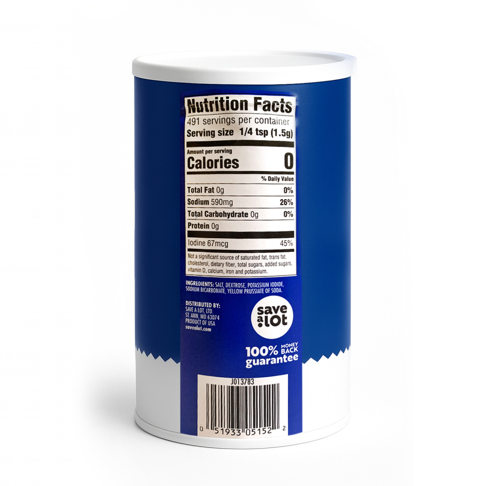 Sal yodada Marcum (737 g / 1.6 lb) - Miniatura 3