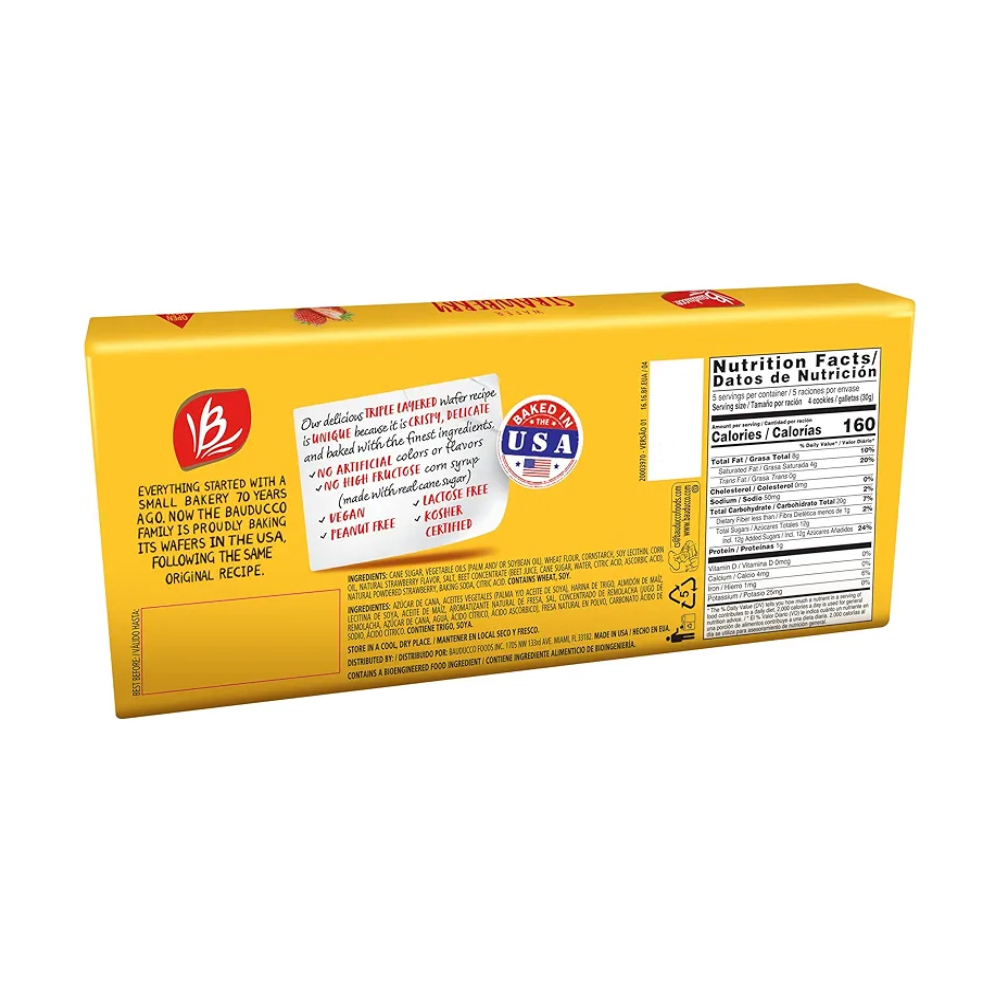 Sorbetos rellenos con crema sabor a fresa Bauducco (142 g / 5 oz) - Miniatura 4