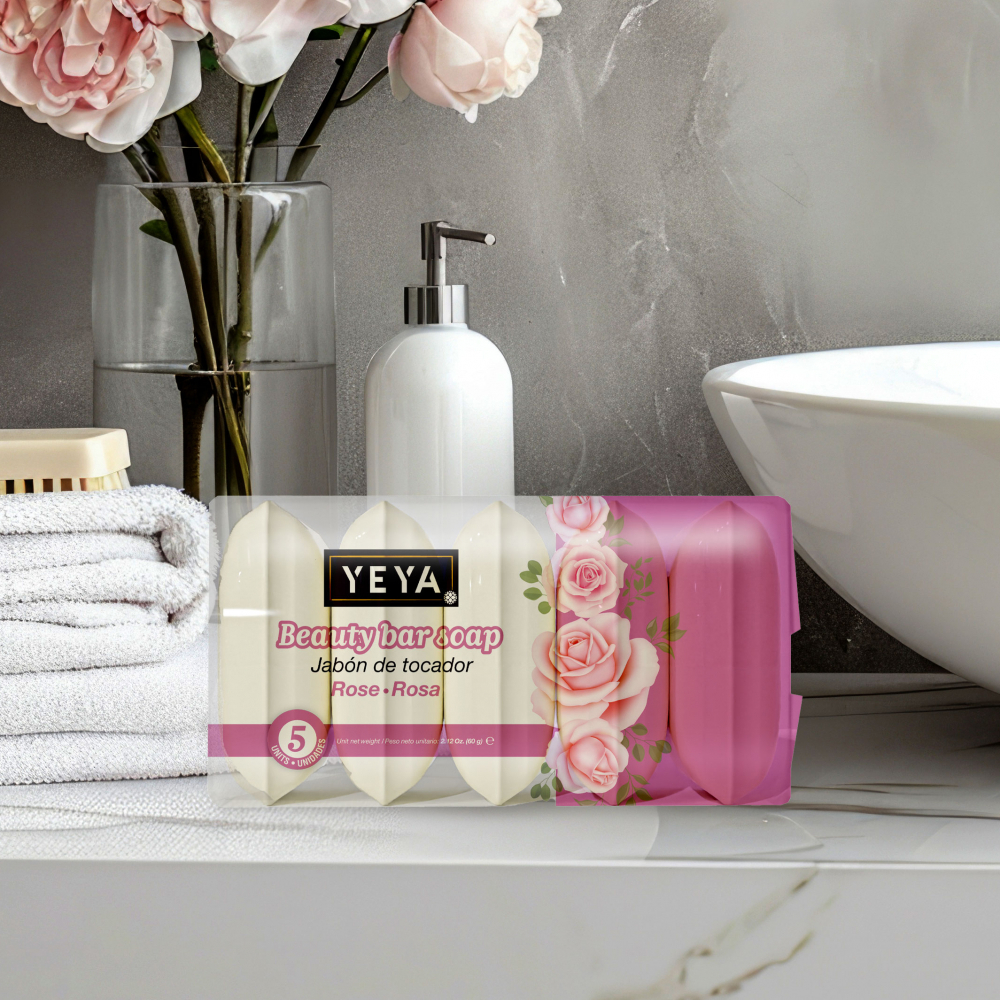 Jabón de tocador de rosa + Bata de baño talla XL + Jabón de tocador de lavanda - Miniatura 2