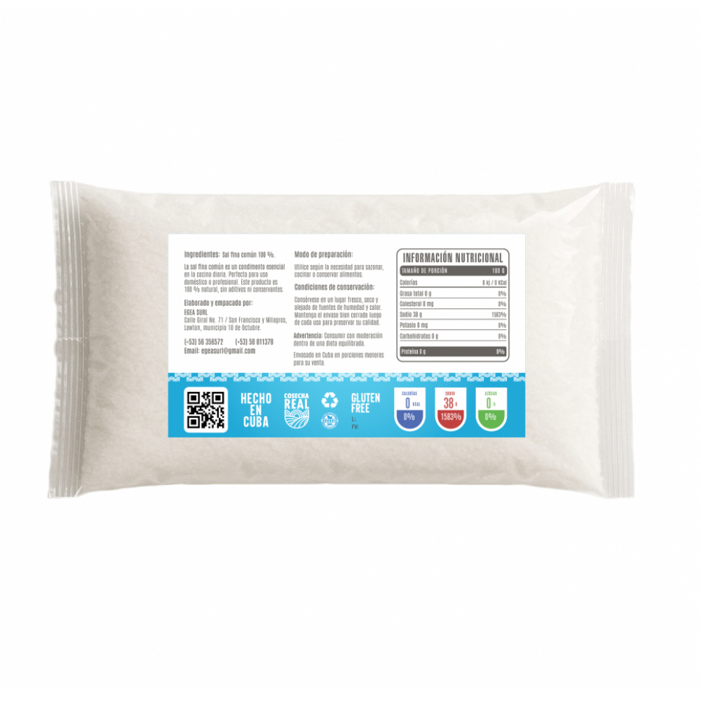 Sal fina común Cosecha Real (5 x 500 g / 1.1 lb) - Miniatura 3