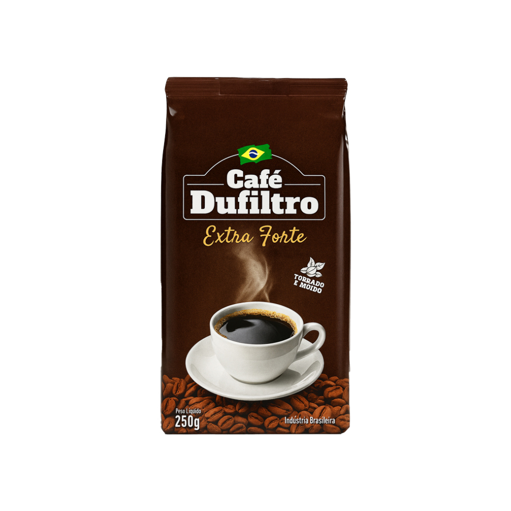 Café tostado y molido extra fuerte Dufiltro (4 x 250 g / 8.8 oz) - Miniatura 2