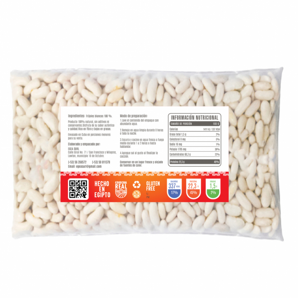 Frijoles blancos Cosecha Real (10 x 1 kg / 2.2 lb) - Miniatura 2