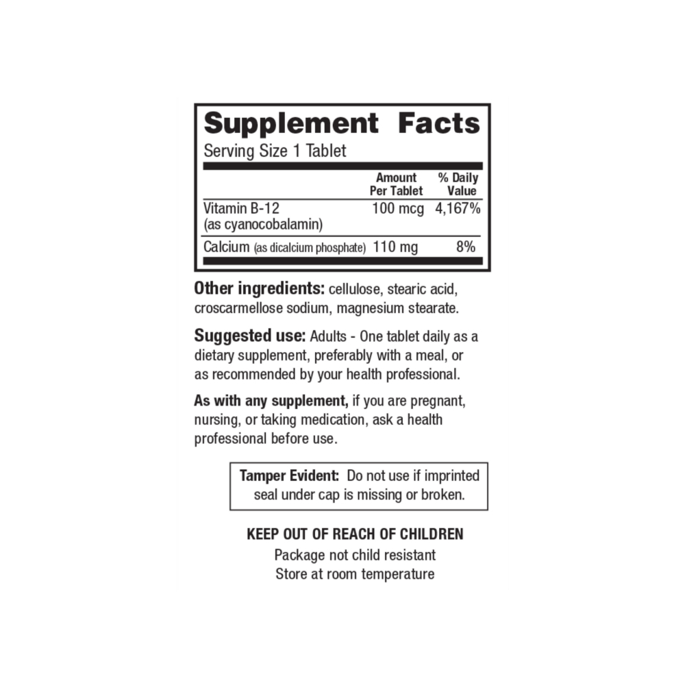 Vitamina B-12 100 mcg Health Star (100 tabletas) - Miniatura 2