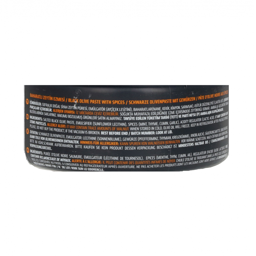 Pasta de aceitunas negras con especias picante Marmarabirlik (175 g / 6.17 oz) - Miniatura 3