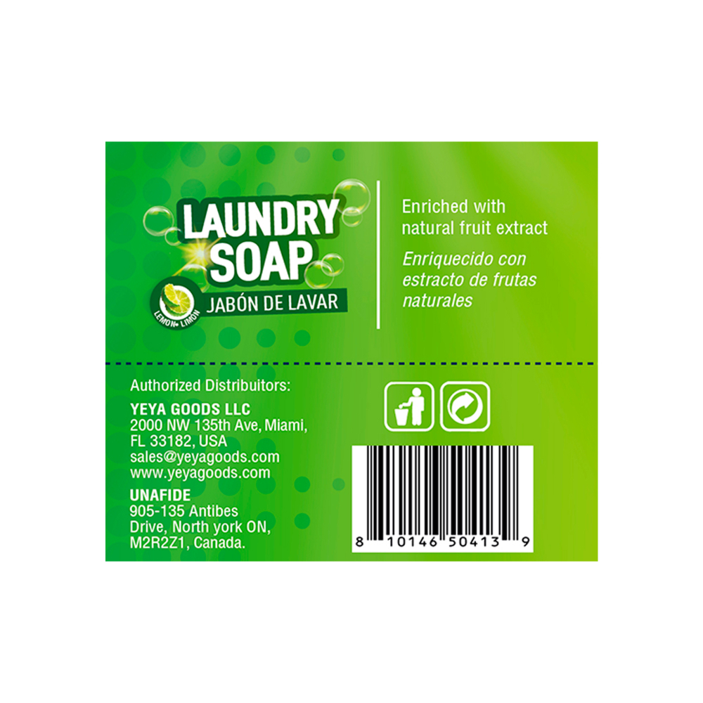 Jabón de lavar con aroma a limón YEYA (40 x 250 g / 8.8 oz) - Miniatura 4